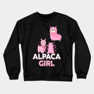 Alpaca Girl Crewneck Sweatshirt